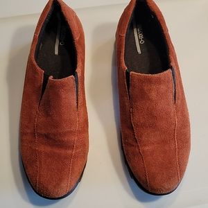 Sporto Leather Suede Upper Slip-on Walking Shoes, sz 7M